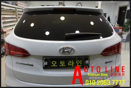 대전썬팅SKC윈도틴팅* 싼타페DM SKC마스터즈 열차단썬팅으로 재시공 인스톨!!