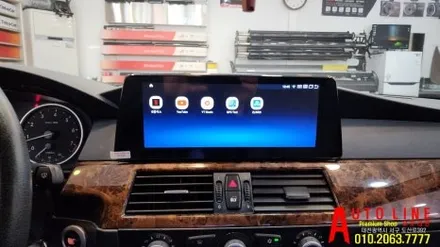 대전 BMW E90 5시리즈 CCC안드로이드올인원 10.25인치 AHD일체형 후방카메라 설치 작업