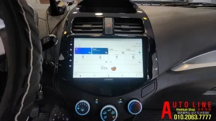 대전 스파크 안드로이드 올인원 카나로 x플러스/AHD후방카메라 깔끔한 설치