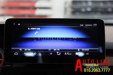 대전 벤츠GLK220 안드로이드올인원 모니터 LTE버젼 10.25인치 시공