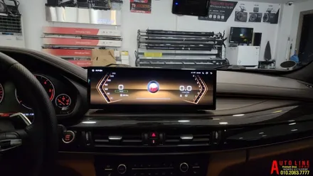 대전 BMW F16 X6 안드로이드올인원 모니터 14.9인치 인스톨