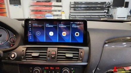 BMW F25 X3 안드로이드올인원 12.3인치 모니터 설치 순정모니터 고장 블랙아웃