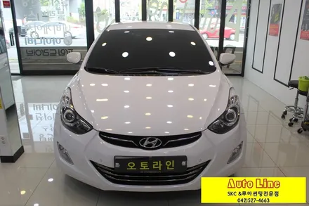대전 SKC썬팅, 아반떼MD 기존탈색필름 제거후 SKC스페셜로 전체썬팅!!