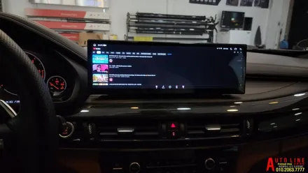대전 BMW F16 X6 안드로이드올인원 모니터 14.9인치 인스톨