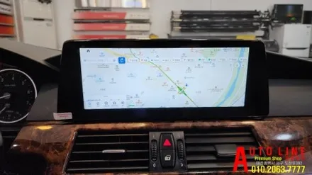 대전 BMW E90 5시리즈 CCC안드로이드올인원 10.25인치 AHD일체형 후방카메라 설치 작업