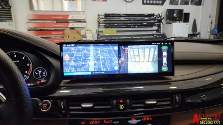대전 BMW F16 X6 안드로이드올인원 모니터 14.9인치 인스톨