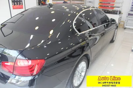 대전썬팅 F10 BMW520D  측후면 루마LDECONO 재시공~~!