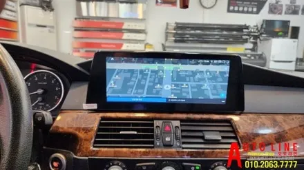 대전 BMW E90 5시리즈 CCC안드로이드올인원 10.25인치 AHD일체형 후방카메라 설치 작업