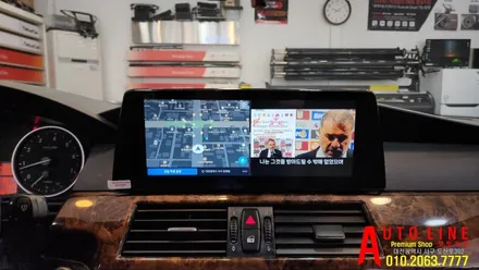 대전 BMW E90 5시리즈 CCC안드로이드올인원 10.25인치 AHD일체형 후방카메라 설치 작업