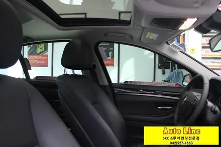 대전썬팅 F10 BMW520D  측후면 루마LDECONO 재시공~~!