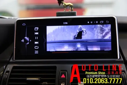 BMW X6 E71 안드로이드10,25인치 네비게이션 시공