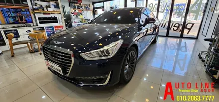 제네시스 EQ900 내비게이션 카블릿 M2C 200A플러스 셋탑내비매립 시공