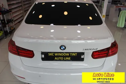 대전 BMW 320D 열차단썬팅, SKC 퍼펙트 전면+스페셜 측후면 전체썬팅!!