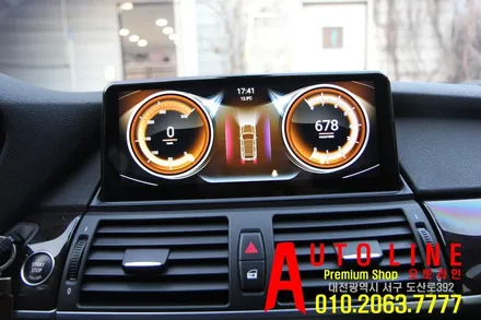대전 BMW X6 10.25 안드로이드 모니터 장착시공(4G LTE)