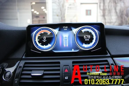 대전 BMW X6 10.25 안드로이드 모니터 장착시공(4G LTE)