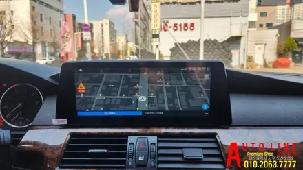 대전 BMW E90 5시리즈 CCC안드로이드올인원 10.25인치 AHD일체형 후방카메라 설치 작업