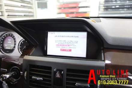 대전 벤츠GLK220 안드로이드올인원 모니터 LTE버젼 10.25인치 시공