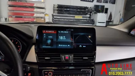 대전 청주 BMW 2시리즈 액티브투어러 안드로이드 올인원 안드로이드오토 카플레이 12.3인치 시공