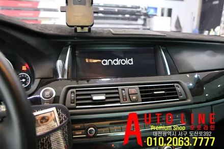 [대전안드로이드시공]BMW F10 528I 안드로이드모니터10.25인치 내비게이션 설치