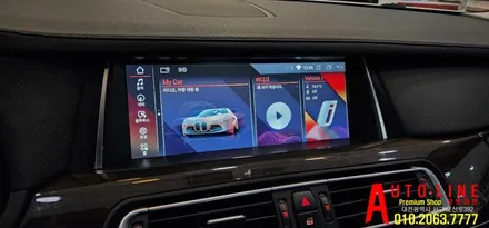 대전 bmw 7시리즈 f01 안드로이드 올인원 10.25인치 매립시공