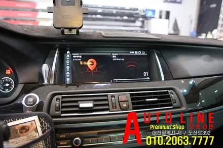 [대전안드로이드시공]BMW F10 528I 안드로이드모니터10.25인치 내비게이션 설치