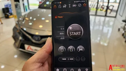 대전 도요타 캠리 스마트폰 원격시동 경보기 바이퍼코리아