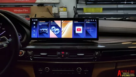대전 BMW F16 X6 안드로이드올인원 모니터 14.9인치 인스톨