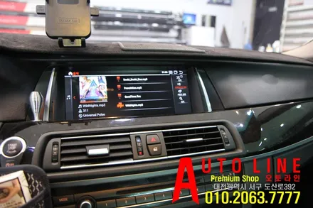 [대전안드로이드시공]BMW F10 528I 안드로이드모니터10.25인치 내비게이션 설치