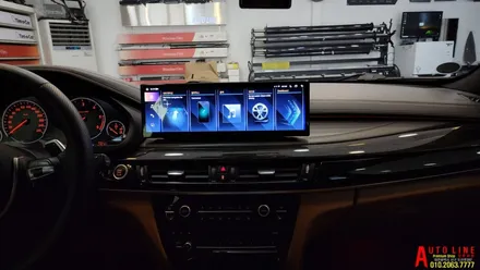 대전 BMW F16 X6 안드로이드올인원 모니터 14.9인치 인스톨