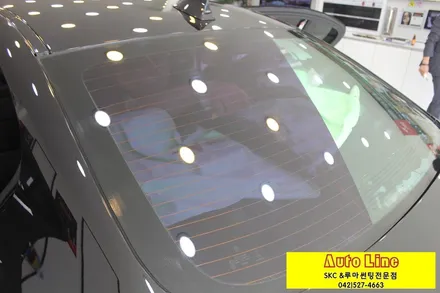 대전썬팅 F10 BMW520D  측후면 루마LDECONO 재시공~~!