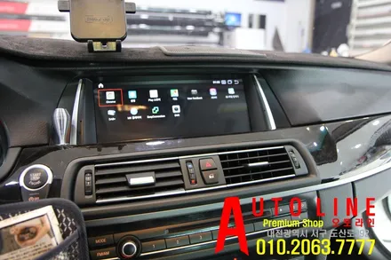 [대전안드로이드시공]BMW F10 528I 안드로이드모니터10.25인치 내비게이션 설치