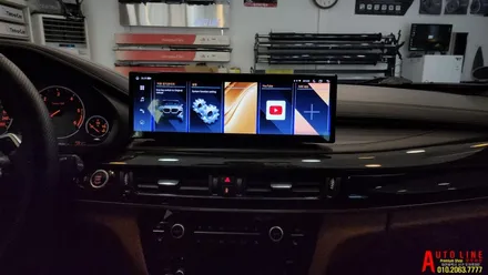 대전 BMW F16 X6 안드로이드올인원 모니터 14.9인치 인스톨