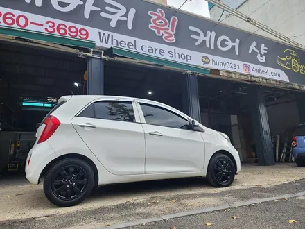 모닝 순정 다이아컷팅휠을 블랙분체도장으로........ / 광주 북구, 서구, 남구, 동구