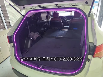 싼타페dm/ 후방카메라교체/ 블랙박스장착/ 트렁크식빵등/ 본넷 웰컴등 / 광주 북구, 서구, 남구, 동구