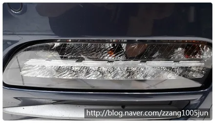 천안헤드라이트복원-불빛속에 뿌옇게 보이는 원인! 포르쉐시공 / 천안시 서북구