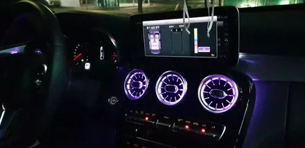 벤츠 C220d (W205) 송풍구 엠비언트 1열,2열 64색 순정연동 / 천안,청주,세종,대전