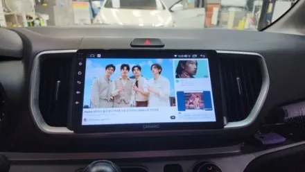2018 레이밴  카나로Q 안드로이드 네비게이션 + AHD 후방카메라 시공 / 천안시 서북구