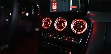 벤츠 C220d (W205) 송풍구 엠비언트 1열,2열 64색 순정연동 / 천안,청주,세종,대전