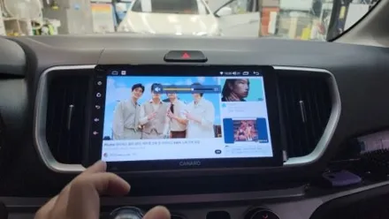 2018 레이밴  카나로Q 안드로이드 네비게이션 + AHD 후방카메라 시공 / 천안시 서북구