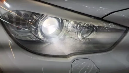 조사거리제어 결함 발생한 BMW 5GT 헤드라이트 습기제거 + 드라이브 모듈교체 / 천안시 서북구