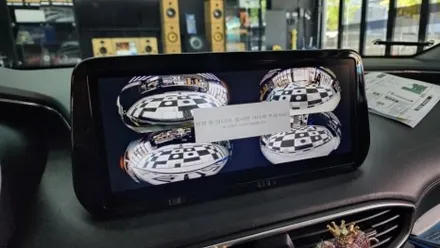 순정후방카메라 불량난 산타페TM 순정모니터연동 3D어라운드뷰(카젠 스카이뷰) / 천안시 서북구