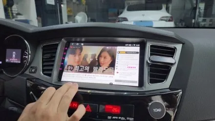 k7 모젠 순정네비 제거후 안드로이드 올인원 네비게이션 +전방카메라 +후방카메라 장착 / 천안시 서북구