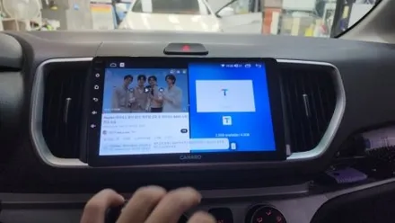 2018 레이밴  카나로Q 안드로이드 네비게이션 + AHD 후방카메라 시공 / 천안시 서북구