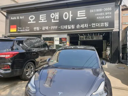 천안 테슬라모델3 썬팅 + 본넷  패키지로 가성비 조합 시공 / 천안,청주,세종,대전