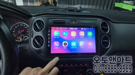 천안 폭스바겐 티구안 안드로이드 올인원 모니터, 전용 AHD화질 후방카메라 설치 장착튜닝 (아산 공주 대전 안성 세종) / 폭스바겐 / 티구안 / 천안,청주,세종