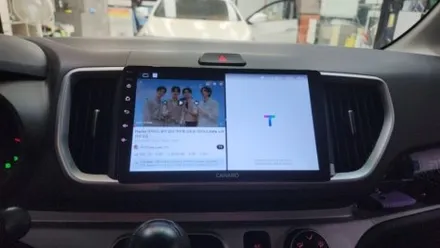 2018 레이밴  카나로Q 안드로이드 네비게이션 + AHD 후방카메라 시공 / 천안시 서북구