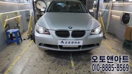 천안 헤드라이트 복원 / BMW 520d 전조등 백화오염 클리닝, 투명커버, 헬라벌브 교체 (화성 내방 고객님) / 천안,청주,세종,대전