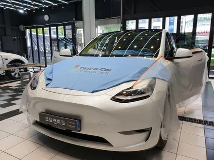 테슬라모델 Y  2열과 열선 농도 맞추기 2탄 (feat. 포시즌50%) / 천안,청주,세종,대전