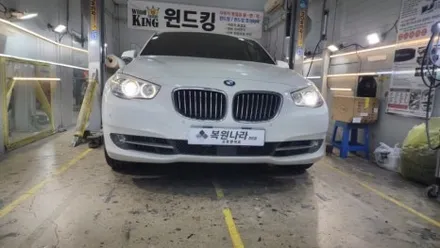 조사거리제어 결함 발생한 BMW 5GT 헤드라이트 습기제거 + 드라이브 모듈교체 / 천안시 서북구