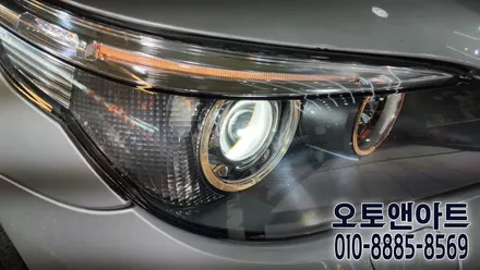 천안 헤드라이트 복원 / BMW 520d 전조등 백화오염 클리닝, 투명커버, 헬라벌브 교체 (화성 내방 고객님) / 천안,청주,세종,대전